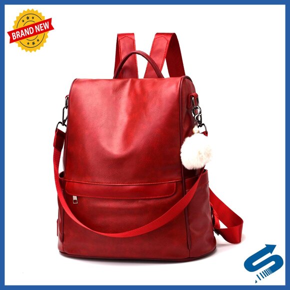 Vegan Leather Backpack Purse Anti-Theft Spacious Versatile 3-Way Wear - www.najaf-host.net Vegan Leather Backpack Purse Anti-Theft Spacious Versatile 3-Way Wear - www.najaf-host.net